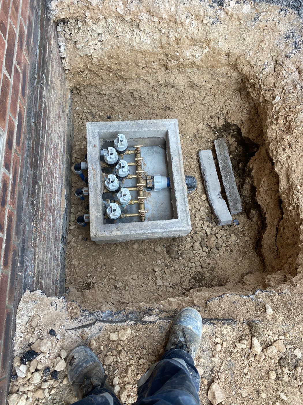 Service meters installed in chamber